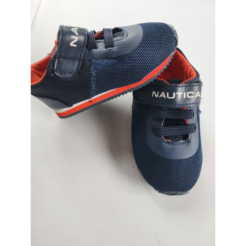 Nautica Unisex Baby/Toddler Mesh Sneakers Hook & Loop Low Top US 4 EU 19
